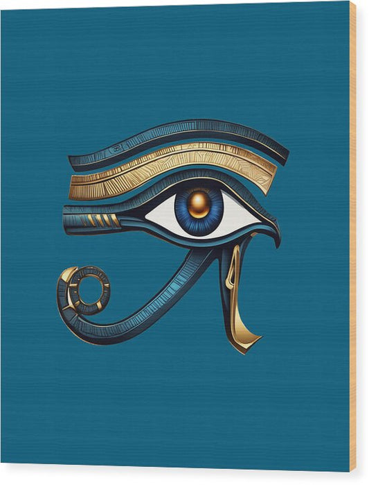Eye of Horus Ancient Egyptian Eye Symbol - Wood Print