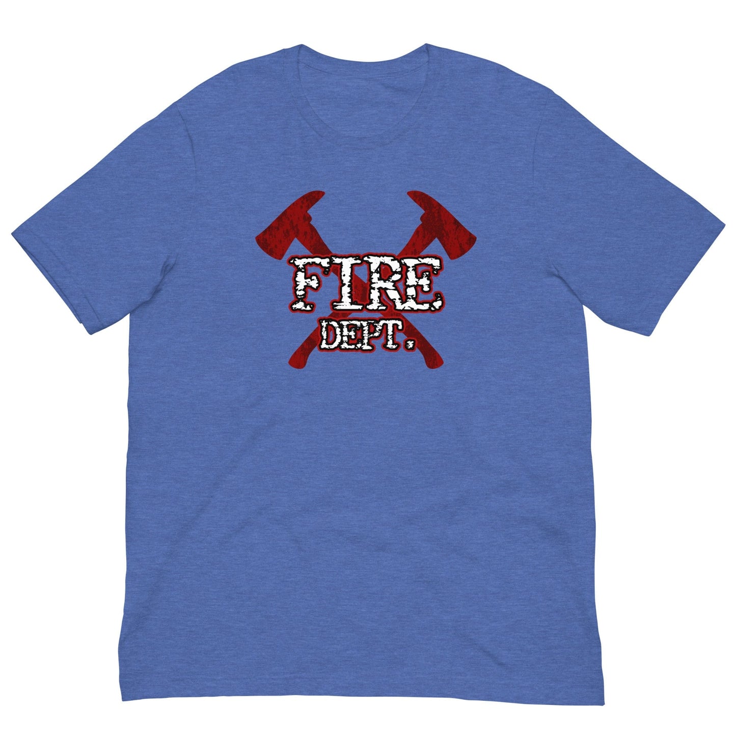Firefighter Axes Fire Dept. T-Shirt Heather True Royal / S