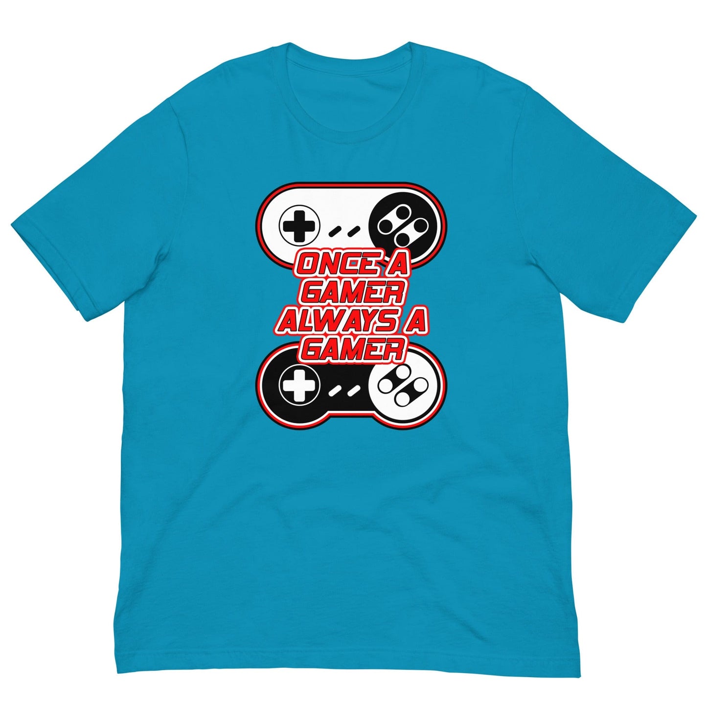 Gamer Forever T-shirt Aqua / S