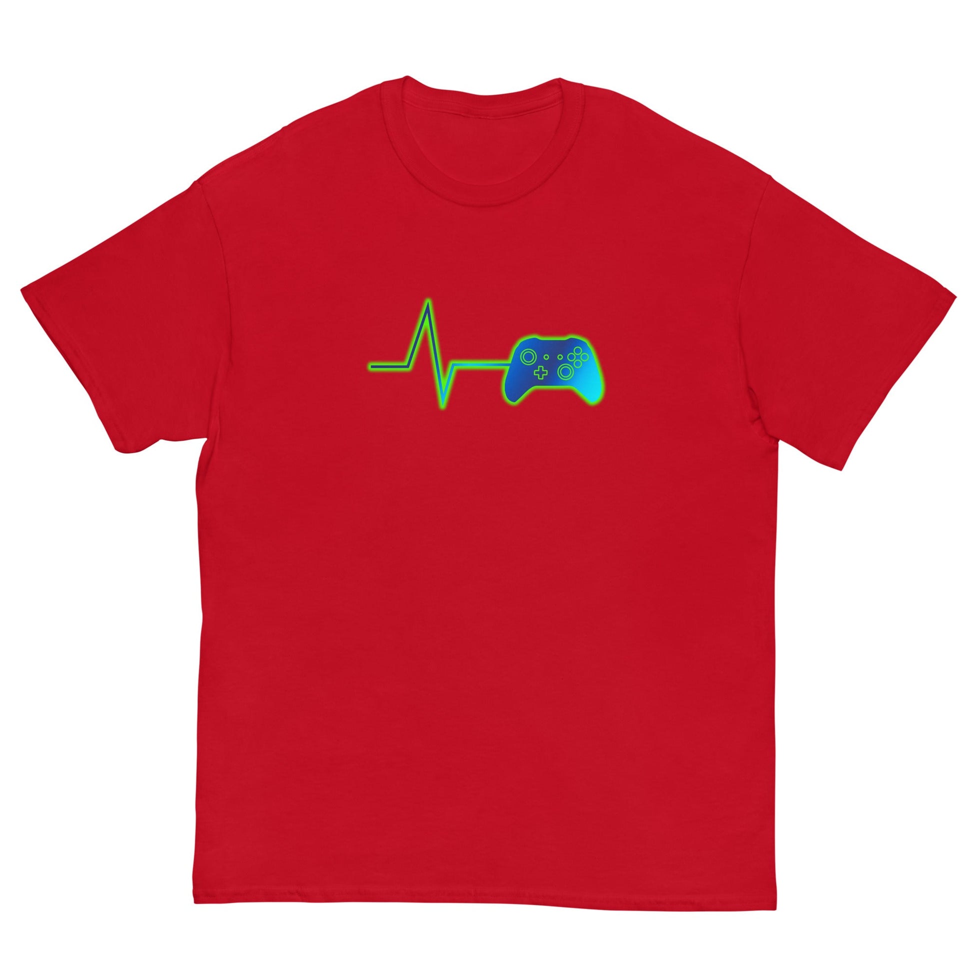 Scar Design Red / S Gamer Heartbeat T-shirt