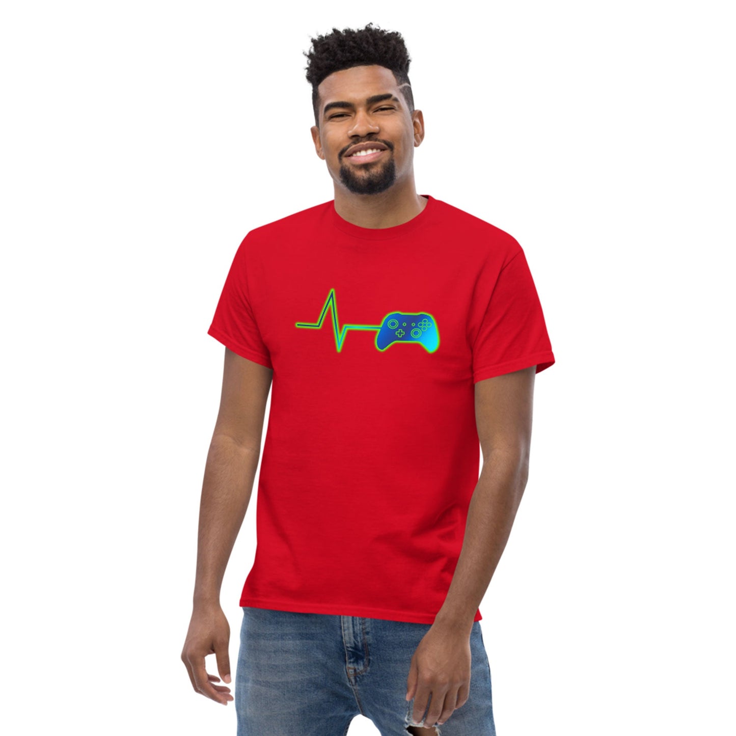 Scar Design T shirt Gamer Heartbeat T-shirt
