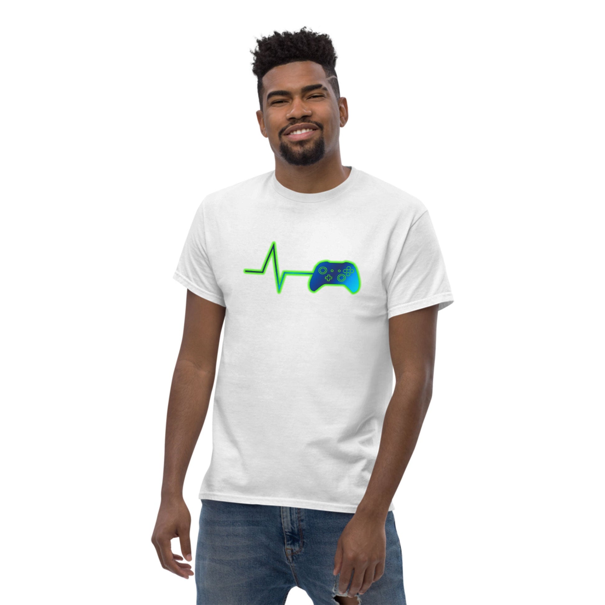 Scar Design T shirt Gamer Heartbeat T-shirt