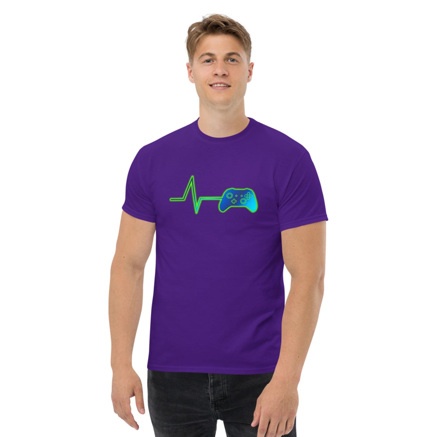 Scar Design T shirt Gamer Heartbeat T-shirt