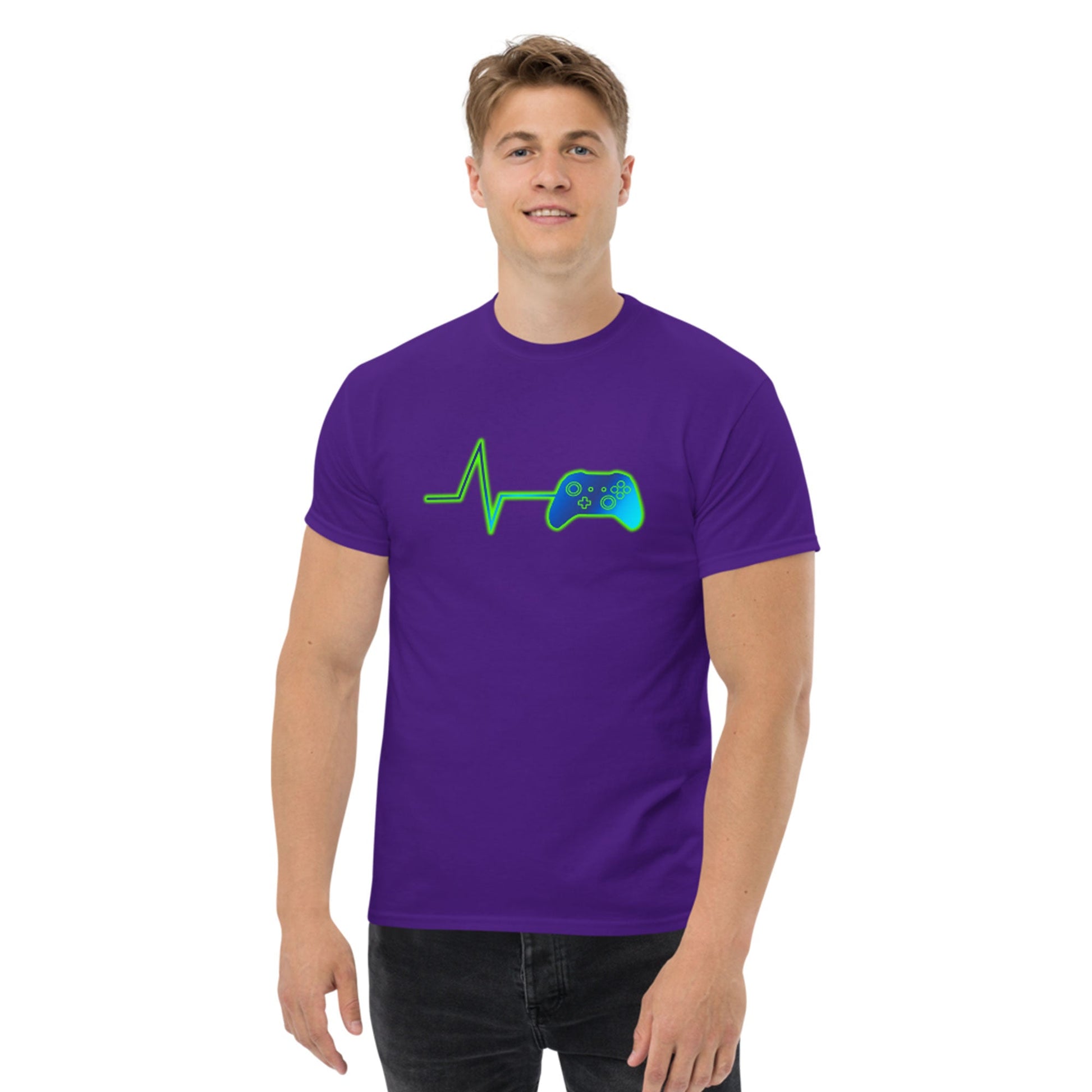 Scar Design T shirt Gamer Heartbeat T-shirt