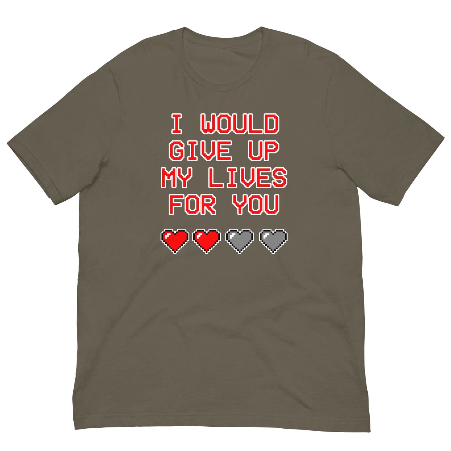 Gamer Love T-shirt Army / S