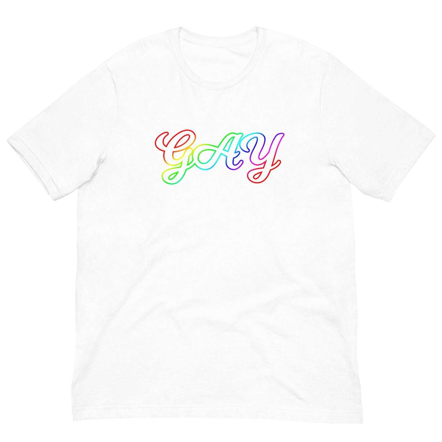 Gay LGBT Pride colors T-shirt White / XS