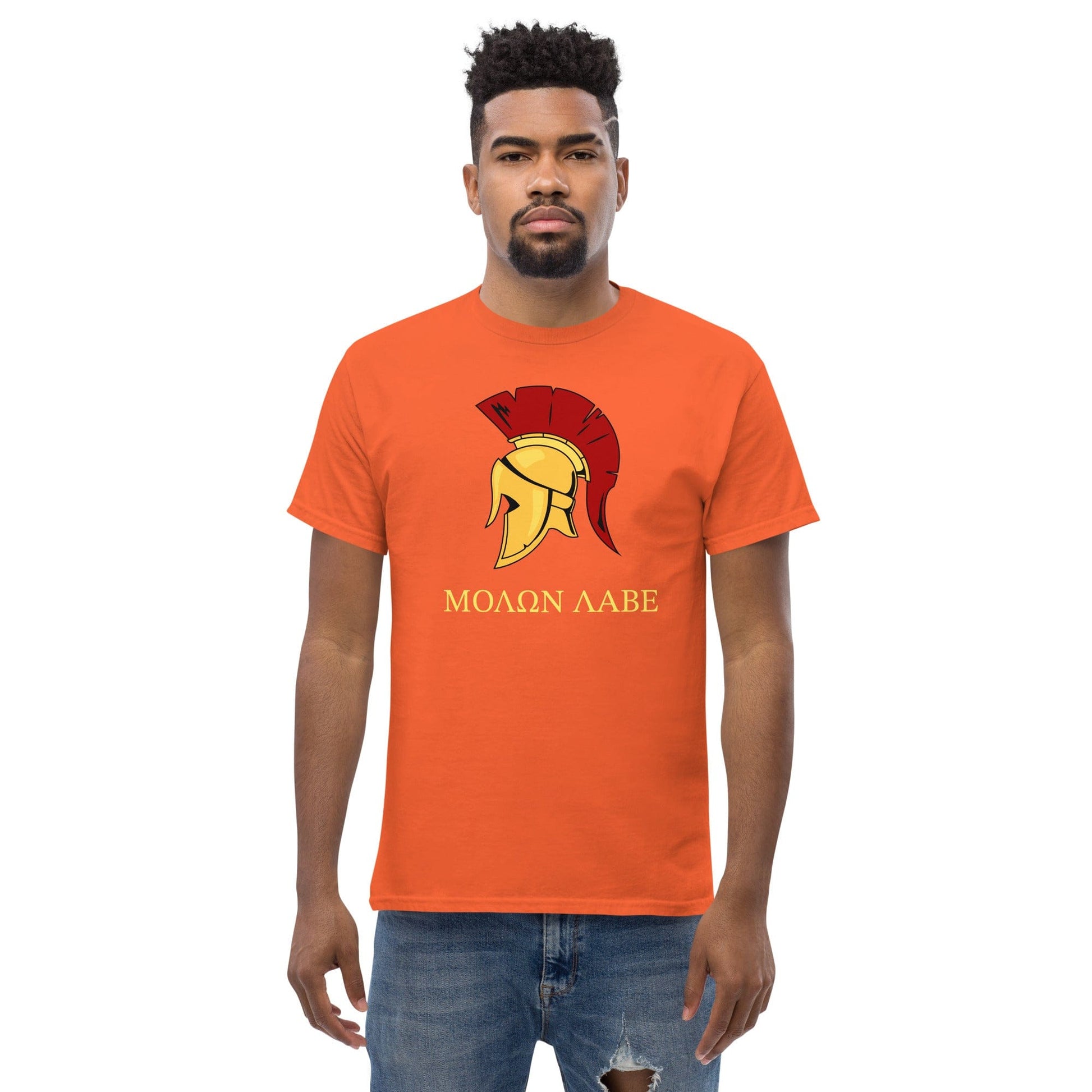 Gold Spartan Helmet T-shirt