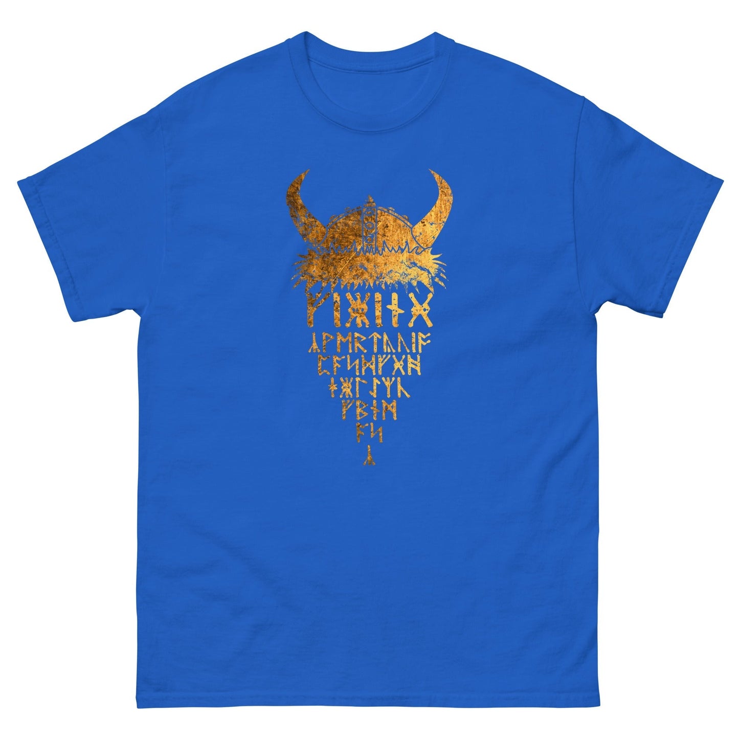 Scar Design Royal / S Gold Viking Helmet T-shirt