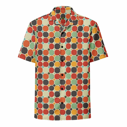 Groovy Pattern Button Shirt 2XS