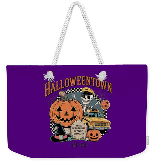 Halloween Town Taxi Stop - Weekender Tote Bag