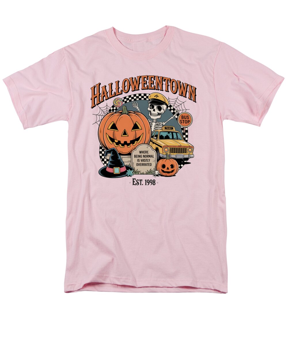 Halloween Town Taxi Stop - Men's T-Shirt