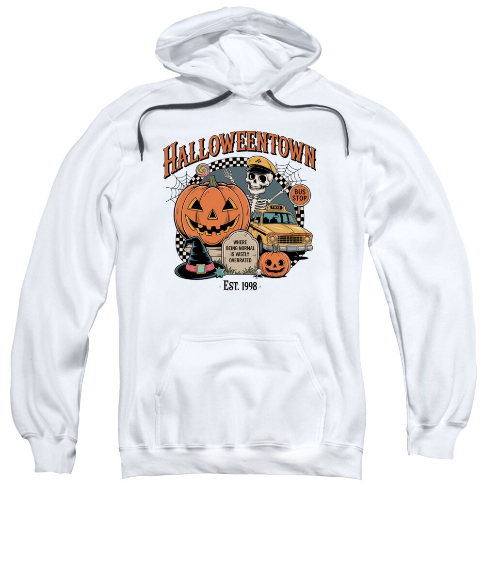 Halloween Town Taxi Stop - Hoodie Sweatshirt