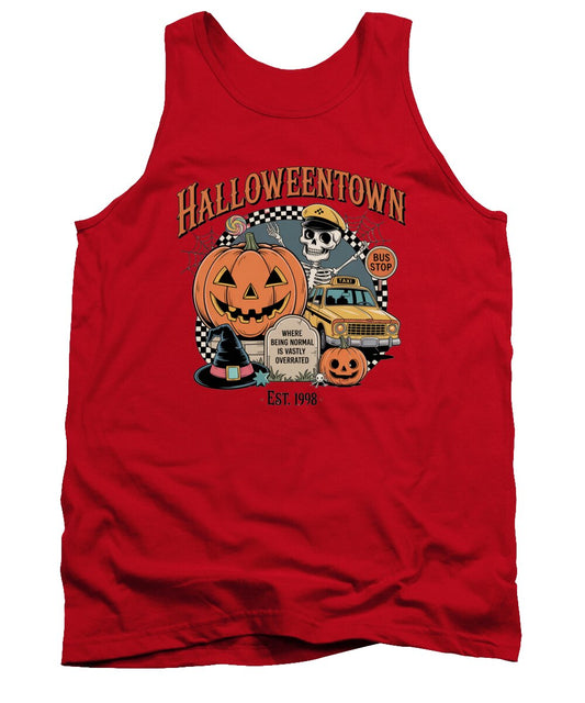 Halloween Town Taxi Stop - Tank Top