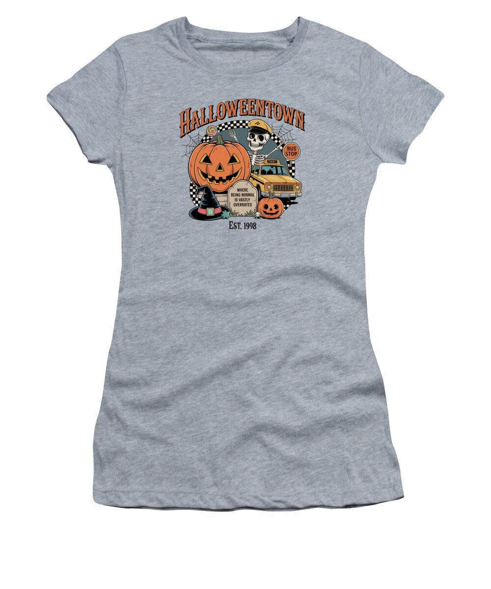 Halloween Town Taxi Stop - Women's T-Shirt