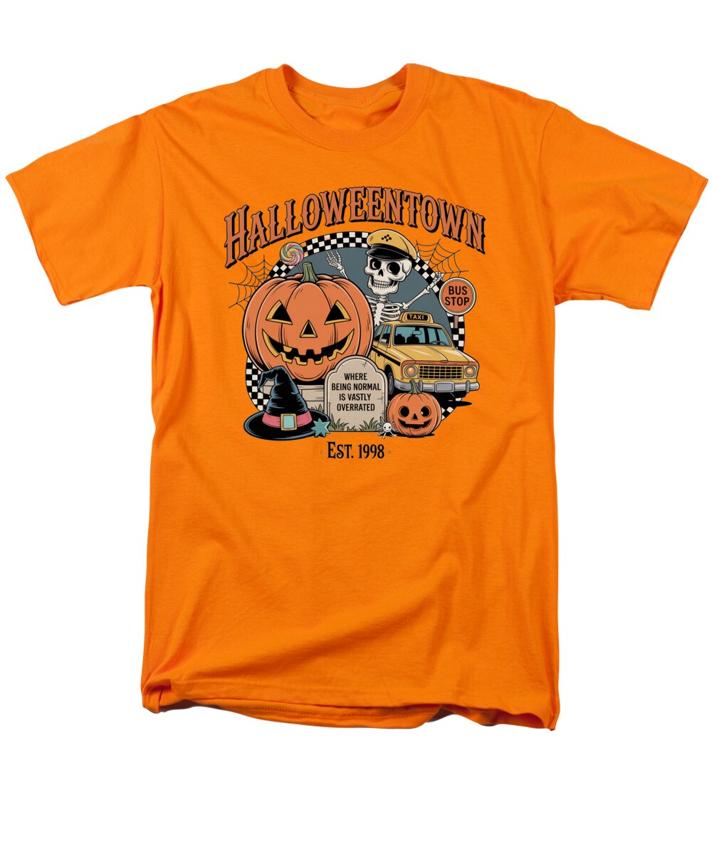 Halloween Town Taxi Stop - Men's T-Shirt