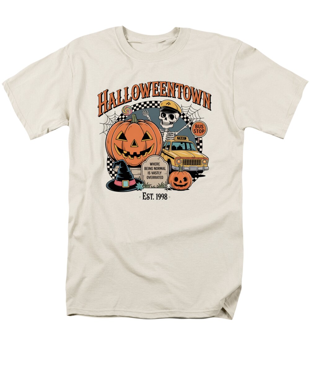 Halloween Town Taxi Stop - Men's T-Shirt