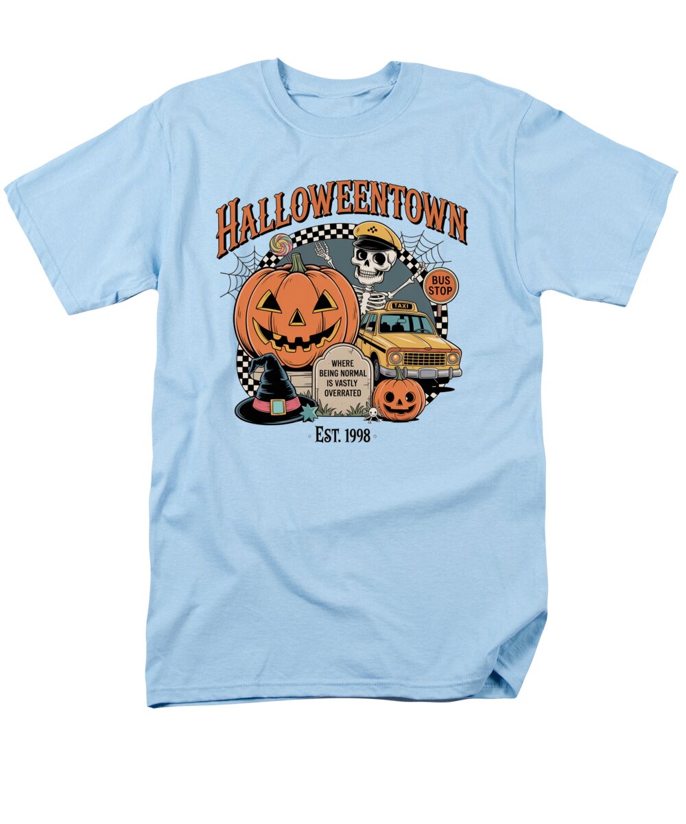 Halloween Town Taxi Stop - Men's T-Shirt