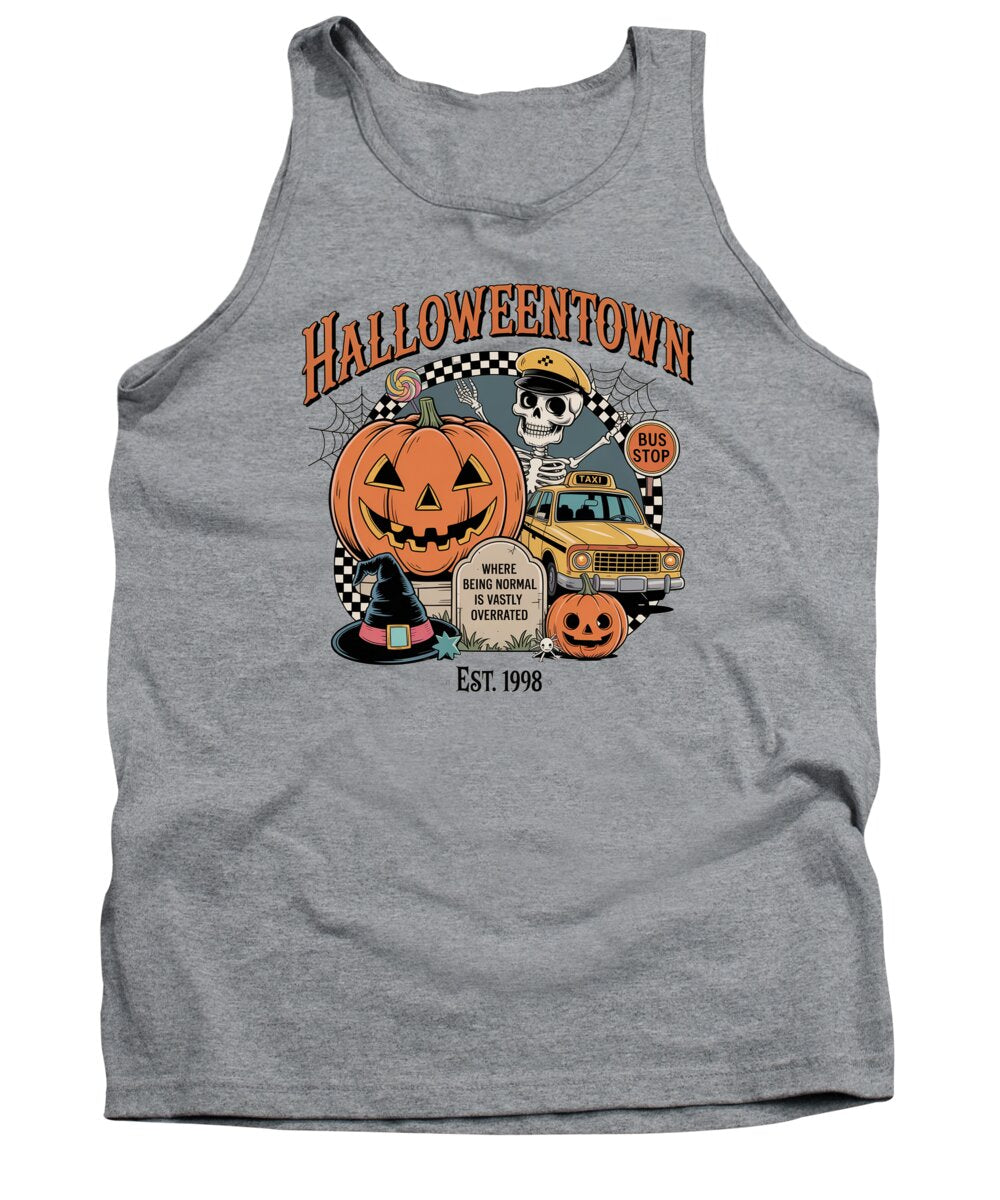 Halloween Town Taxi Stop - Tank Top