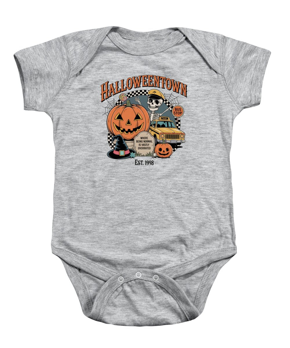Halloween Town Taxi Stop - Baby Onesie