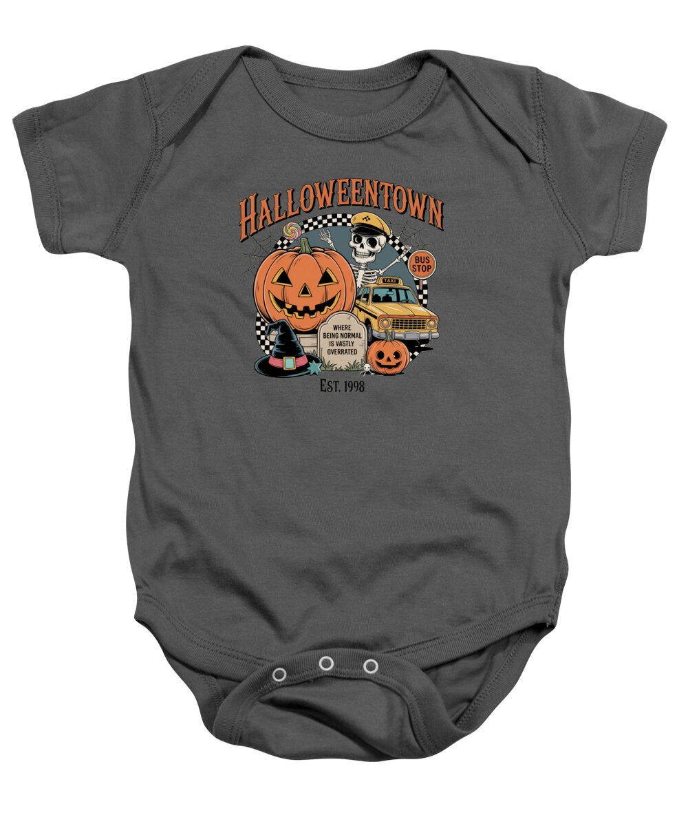 Halloween Town Taxi Stop - Baby Onesie
