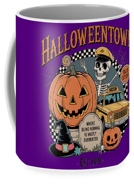 Halloween Town Taxi Stop - Mug