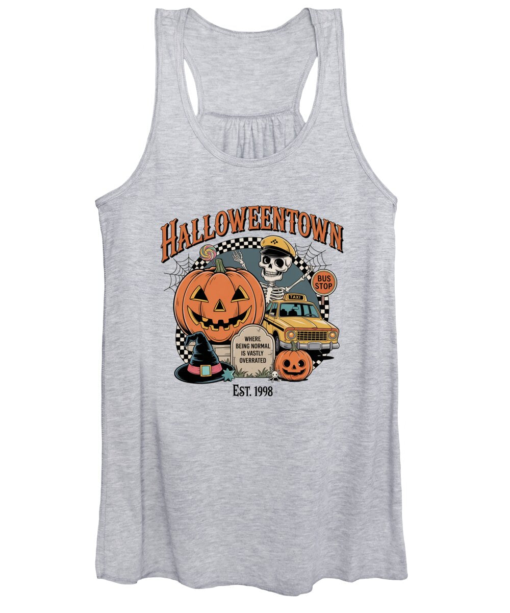 Halloween Town Taxi Stop - Women's Tank Top