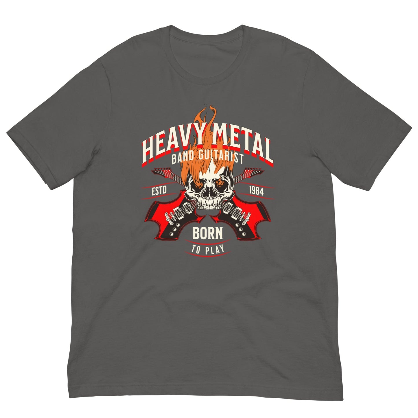 Heavy Metal Guitarist T-shirt Asphalt / S