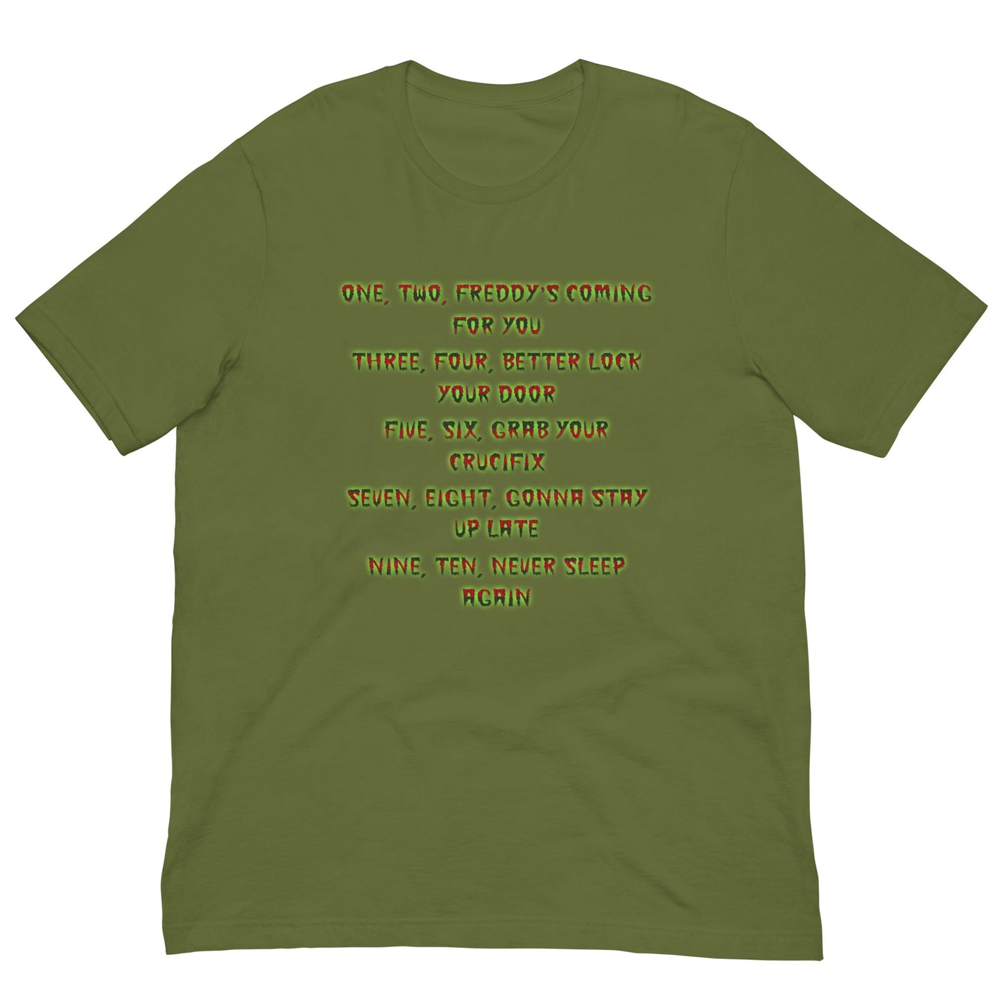 Scar Design Olive / S Horror Lullaby T-shirt