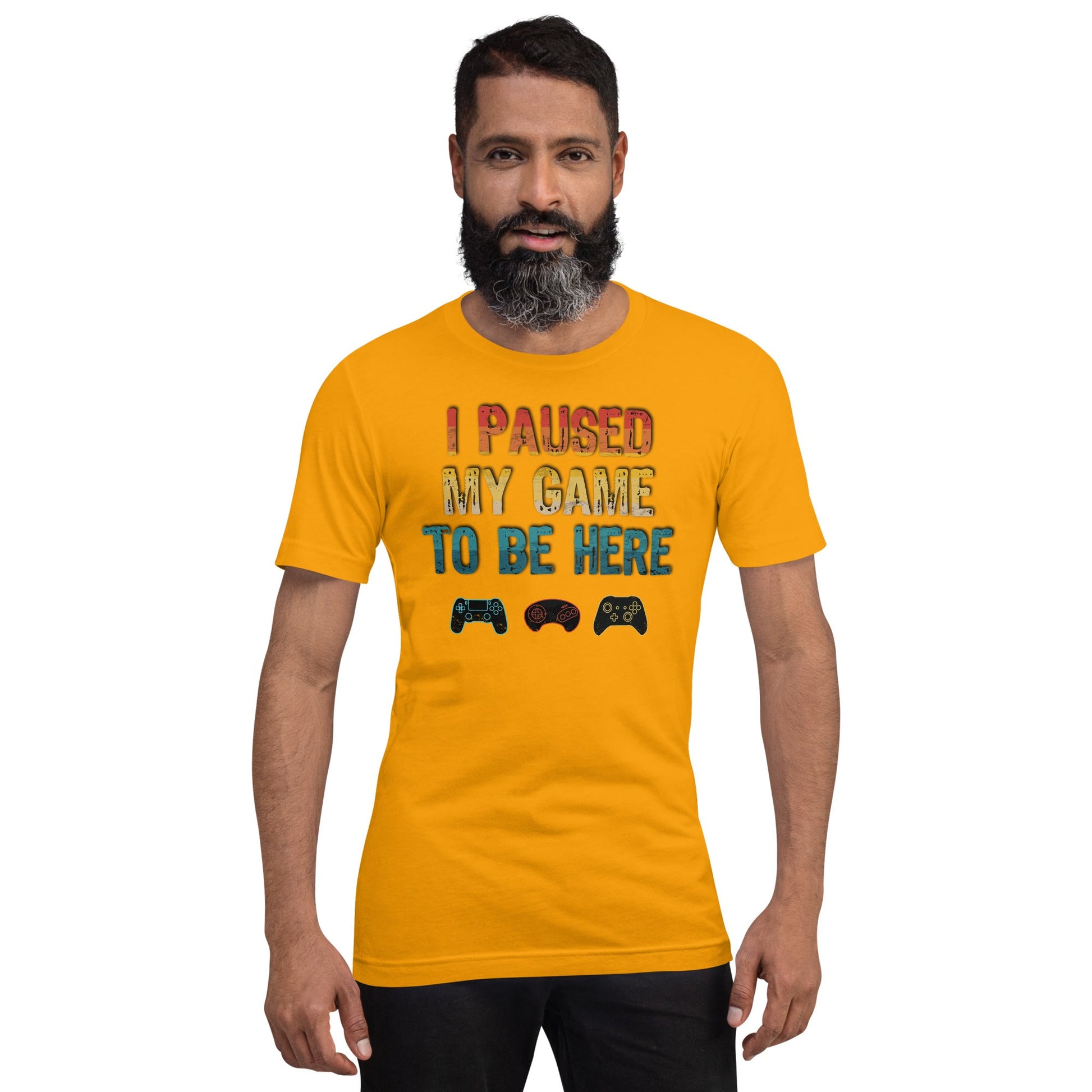 Scar Design T shirt I paused my game to be here T-shirt