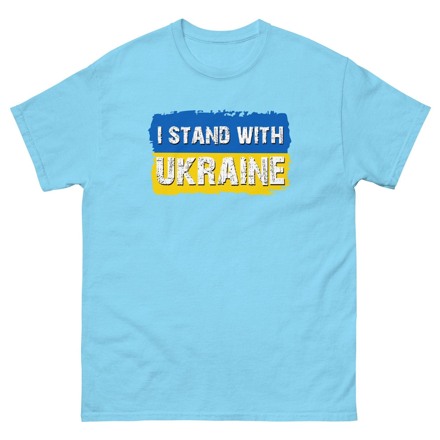 I Stand With Ukraine T-shirt Sky / S