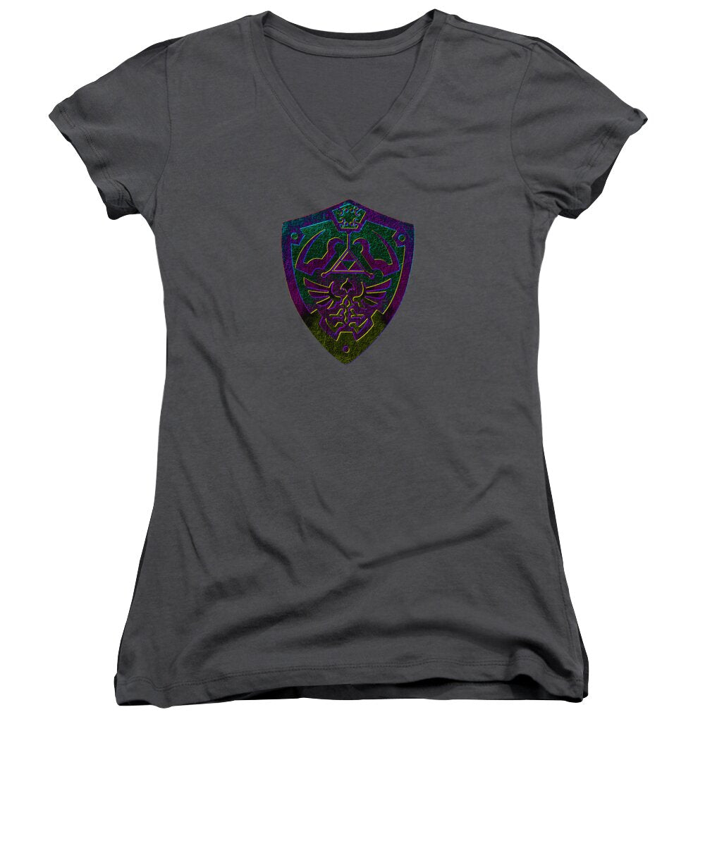 Link shield Gamer Gift - Women's V-Neck