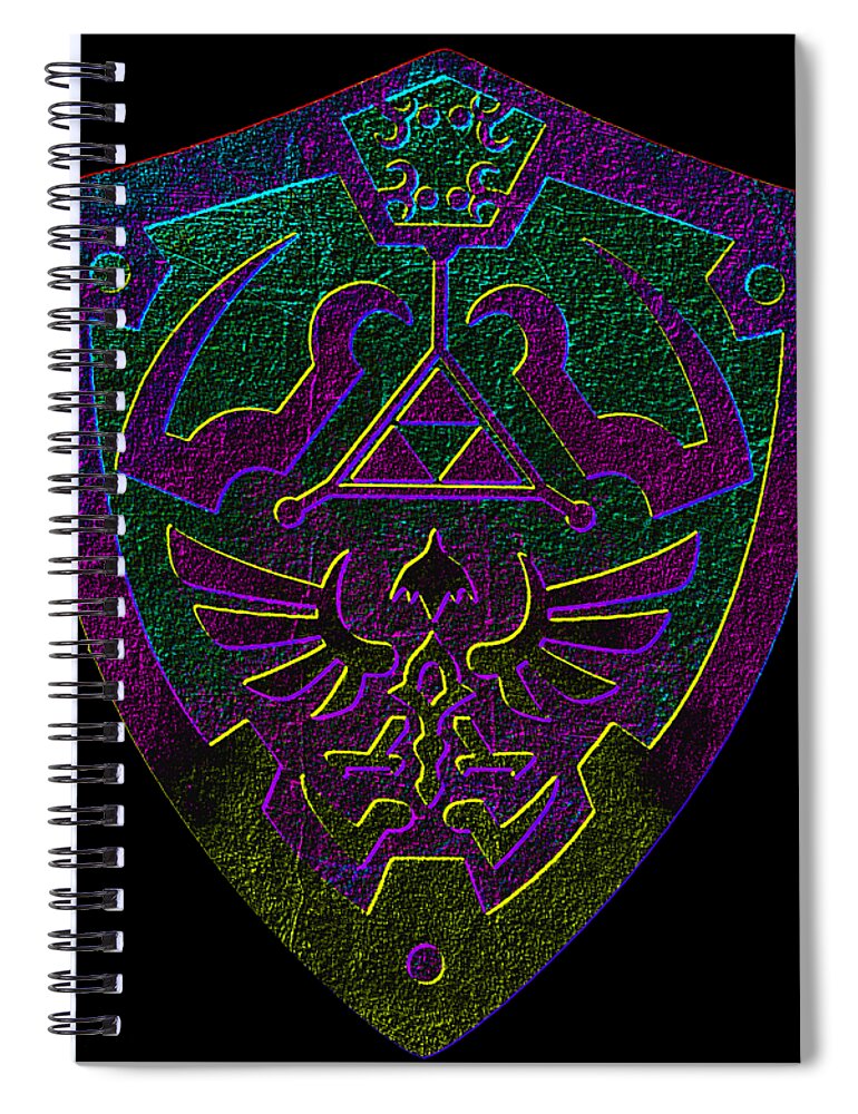 Link shield Gamer Gift - Spiral Notebook