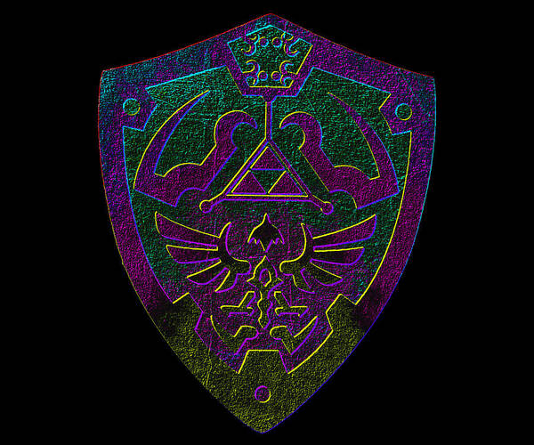 Link shield Gamer Gift - Art Print