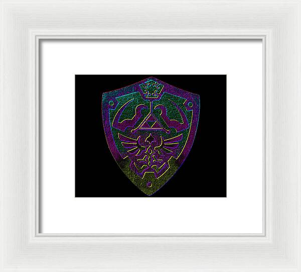Link shield Gamer Gift - Framed Print
