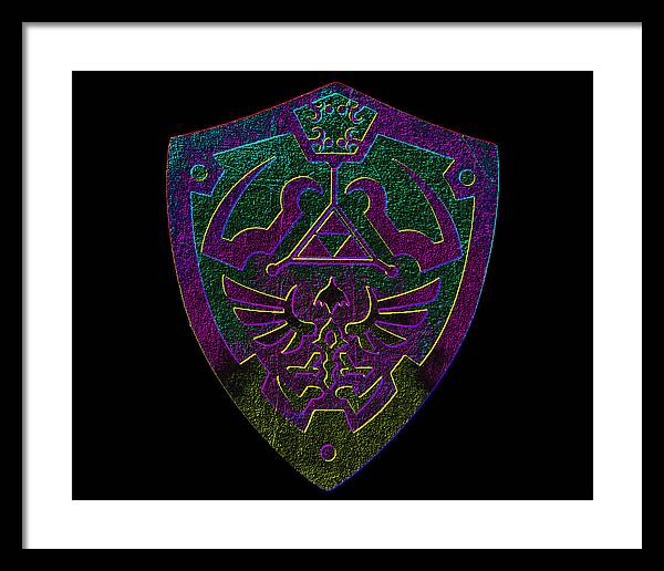 Link shield Gamer Gift - Framed Print