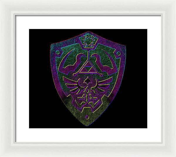 Link shield Gamer Gift - Framed Print