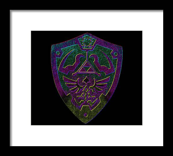 Link shield Gamer Gift - Framed Print