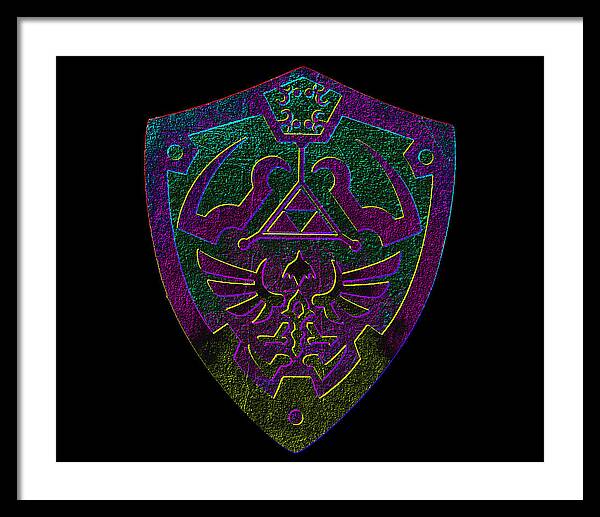 Link shield Gamer Gift - Framed Print