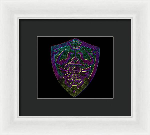 Link shield Gamer Gift - Framed Print