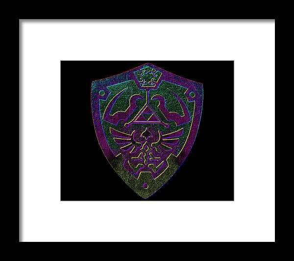 Link shield Gamer Gift - Framed Print