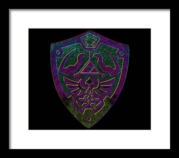 Link shield Gamer Gift - Framed Print