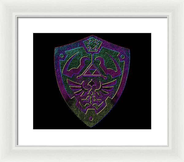 Link shield Gamer Gift - Framed Print