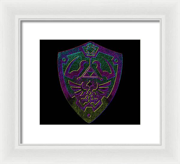 Link shield Gamer Gift - Framed Print