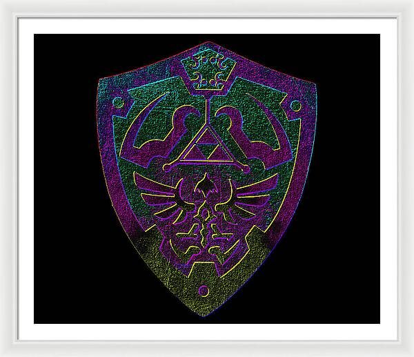 Link shield Gamer Gift - Framed Print