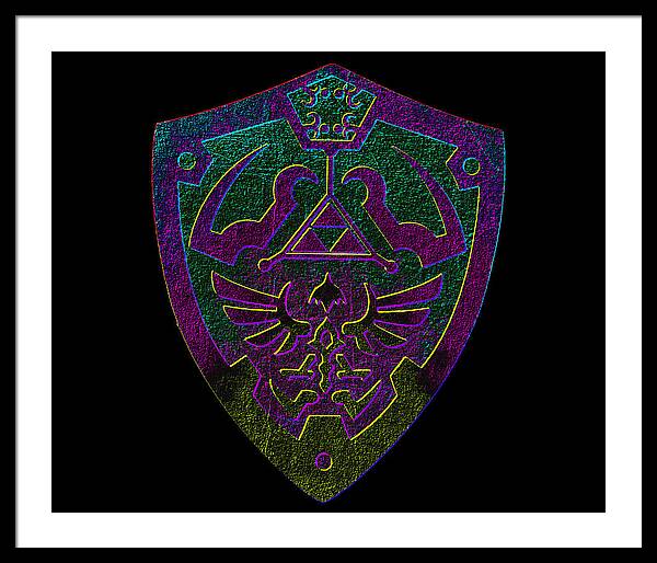 Link shield Gamer Gift - Framed Print