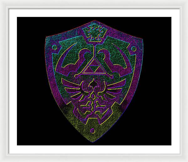 Link shield Gamer Gift - Framed Print