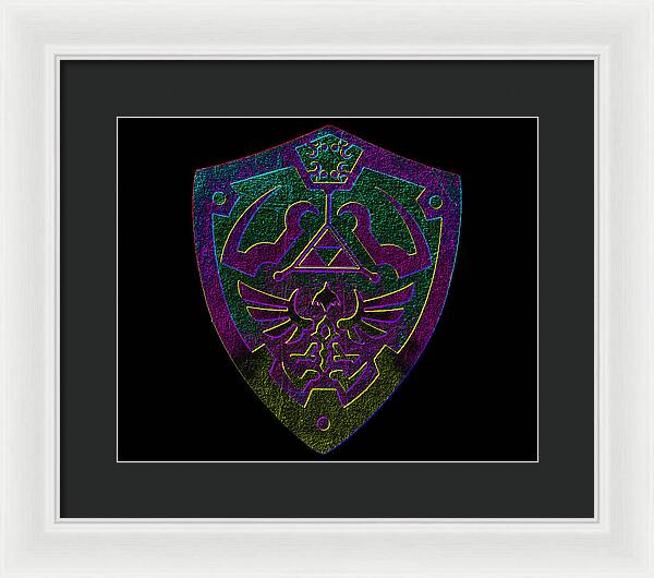 Link shield Gamer Gift - Framed Print