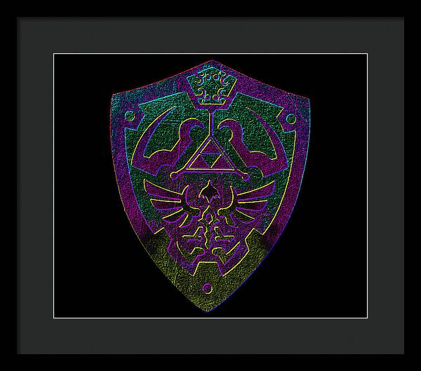 Link shield Gamer Gift - Framed Print