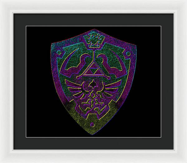 Link shield Gamer Gift - Framed Print