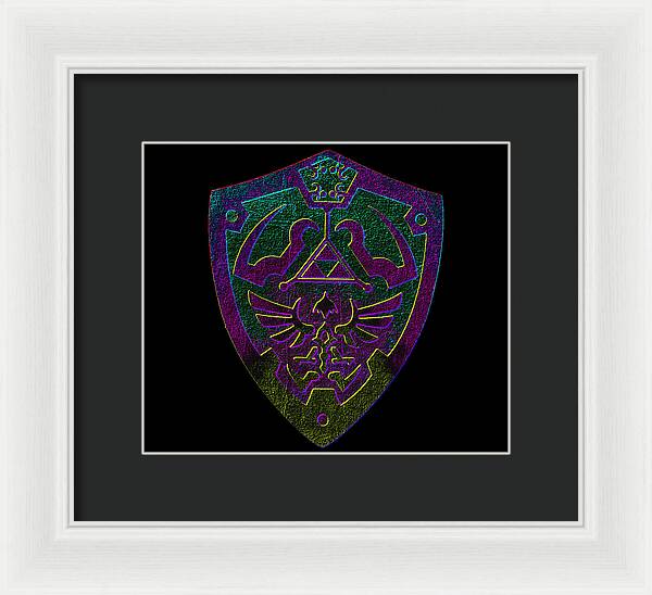Link shield Gamer Gift - Framed Print